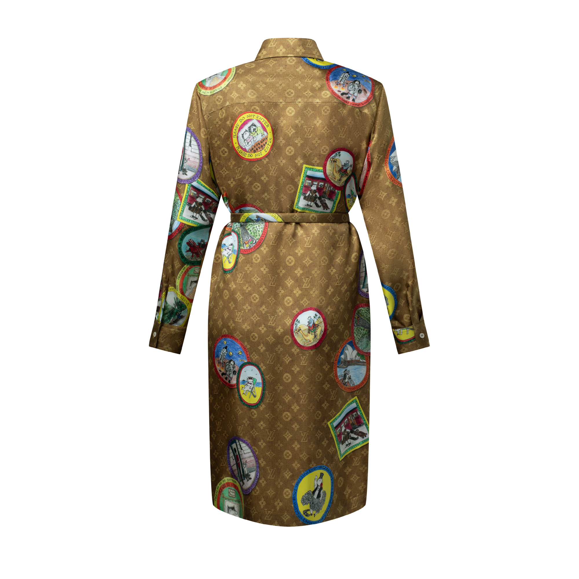 Cat Stamp Monogram Shirt Dress - Ready-to-Wear 1AHXPI | LOUIS VUITTON
